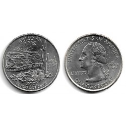 (423) Estados Unidos de América. 2008(D). Quarter Dollar (SC) Arizona