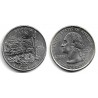 (423) Estados Unidos de América. 2008(D). Quarter Dollar (SC) Arizona