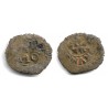 Carlos II. Sin Fecha. Dinero (RC/RC+) Ceca de Zaragoza CA