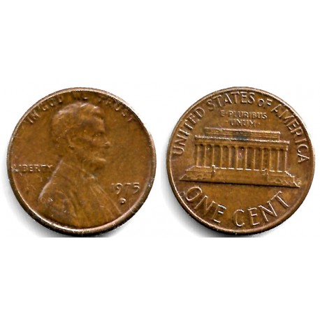 (201) Estados Unidos de América. 1975(D). 1 Cent (MBC)