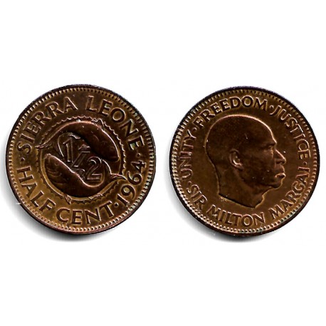 (17) Sierra Leona. 1964. ½ Cent (MBC)