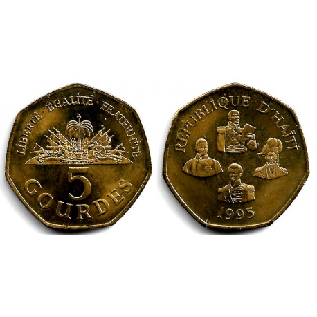 (156) Haití. 1995. 5 Gourdes (EBC+)