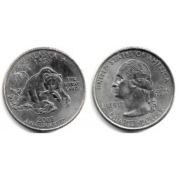 (424) Estados Unidos de América. 2008(D). Quarter Dollar (SC) Alaska