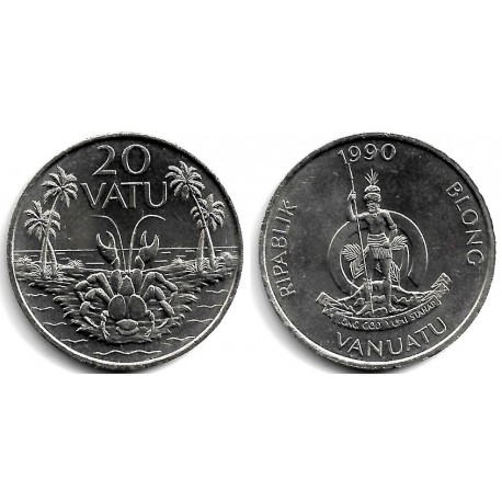 (7) Vanuatu. 1990. 20 Vatu (EBC+)