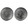 (422) Estados Unidos de América. 2008(D). Quarter Dollar (SC) New Mexico