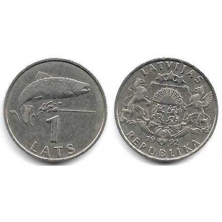 (12) Letonia. 1992. 1 Lats (MBC)
