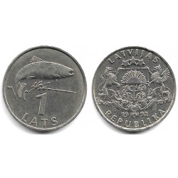 (12) Letonia. 1992. 1 Lats (MBC)