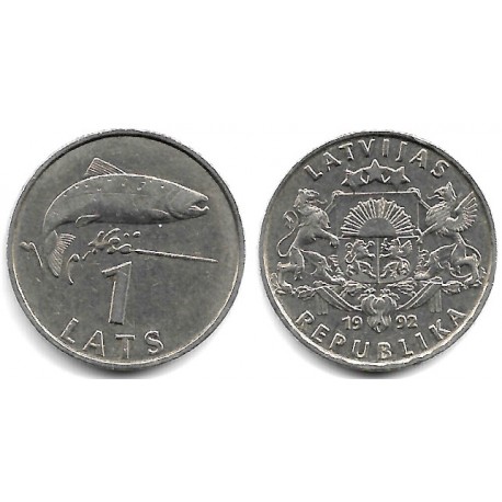 (12) Letonia. 1992. 1 Lats (MBC)