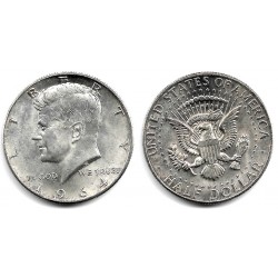(202) Estados Unidos de América. 1964. Half Penny (EBC+) (Plata)