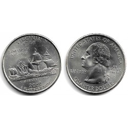 (309) Estados Unidos de América. 2000(P). Quarter Dollar (SC) Virginia