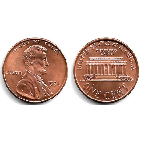 (201b) Estados Unidos de América. 1994. 1 Cent (SC)