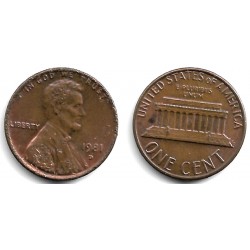 (201) Estados Unidos de América. 1981(D). 1 Cent (MBC)