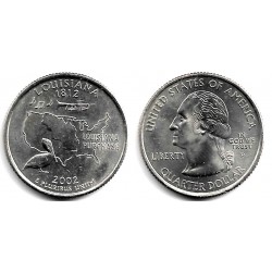 (333) Estados Unidos de América. 2002(P). Quarter Dollar (EBC+) Louisiana