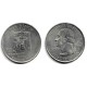 (422) Estados Unidos de América. 2008(P). Quarter Dollar (SC) New Mexico