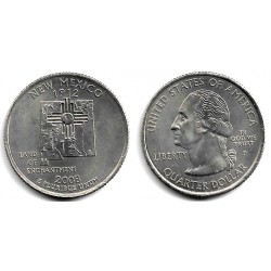 (422) Estados Unidos de América. 2008(P). Quarter Dollar (SC) New Mexico