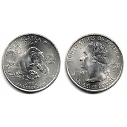 (424) Estados Unidos de América. 2008(P). Quarter Dollar (SC) Alaska