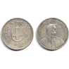 (40) Suiza. 1932(B). 5 Francs (BC+) (Plata)