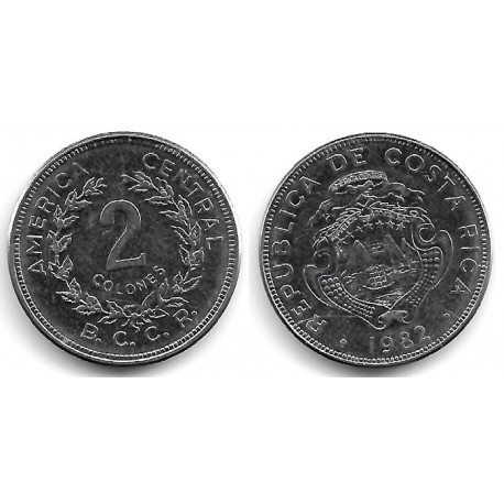 (211.1) Costa Rica. 1982. 2 Colones (EBC+)