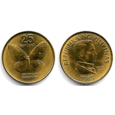 (241.1) Filipinas. 1985. 25 Sentimo (EBC+)