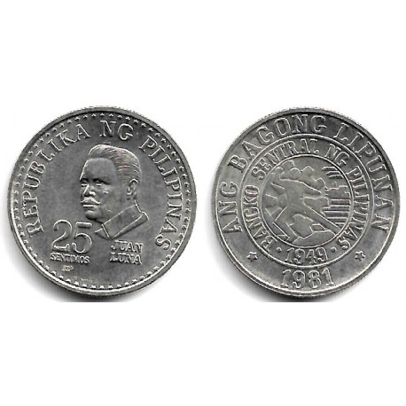 (227) Filipinas. 1981. 25 Sentimos (EBC+)