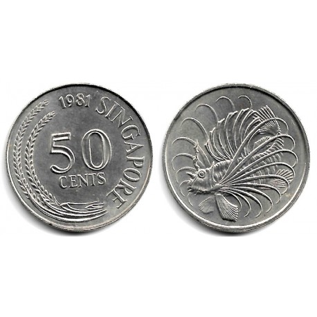 (5) Singapur. 1981. 50 Cents (SC-)