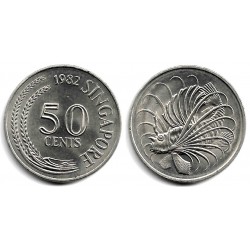 (5) Singapur. 1982. 50 Cents (SC)