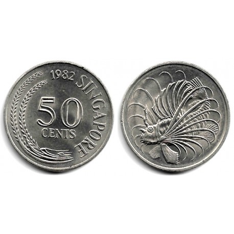 (5) Singapur. 1982. 50 Cents (SC)