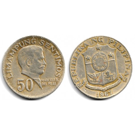 (200) Filipinas. 1967. 50 Sentimo (MBC-)