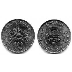 (51) Singapur. 1991. 10 Cents (SC)