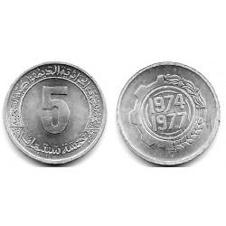 (106) República Tunecina. 1974. 5 Centimes (SC-)