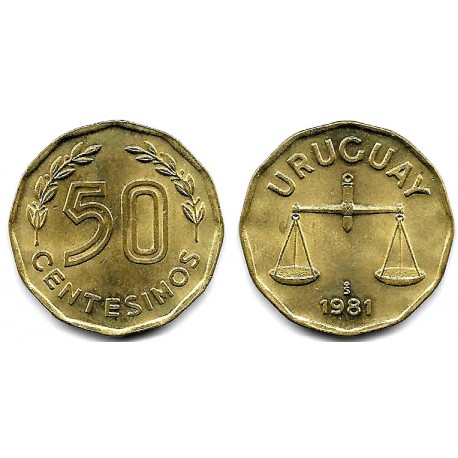 (68) Uruguay. 1981. 50 Centesimos (SC)