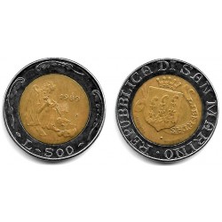(239) San Marino. 1989. 500 Lira (MBC)