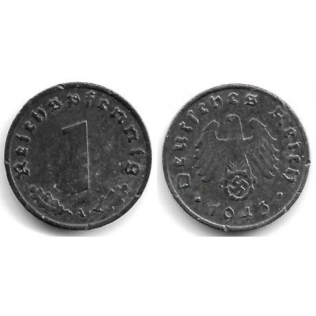 (97) Alemania (III Reich). 1943(A). 1 Reichspfennig (EBC-)