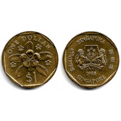 (54b) Singapur. 1988. 1 Dollar (EBC+)