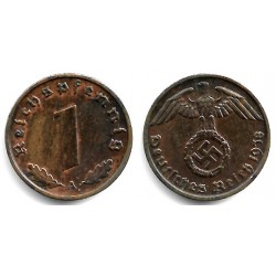 (89) Alemania (III Reich). 1938(A). 1 Reichspfennig (EBC)