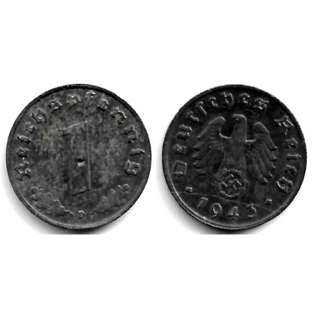 (97) Alemania (III Reich). 1943(D). 1 Reichspfennig (EBC)