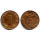 (89) Alemania (III Reich). 1940(J). 1 Reichspfennig (EBC)