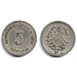 (1) Imperio Alemán. 1889(E). 1 Pfennig (MBC+)