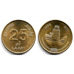 (71) Maldivas. 1996. 25 Laari (SC)
