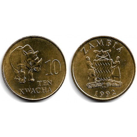 (32) Zambia. 1992. 10 Kwacha (SC)