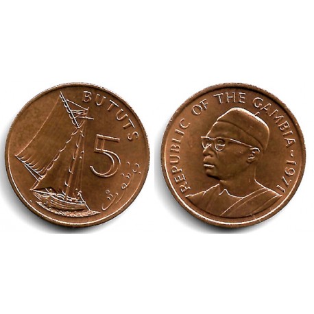 (9) Gambia. 1971. 5 Bututs (EBC)