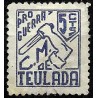 Viñeta. C.M. de Teulada. Pro Guerra. 5 Céntimos (Usado)