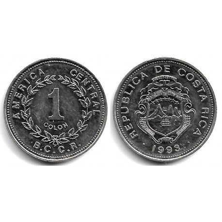 (210.2) Costa Rica. 1993. 1 Colon (EBC+)
