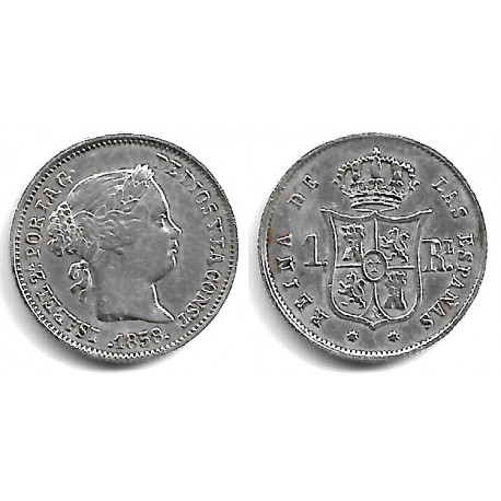 Isabel II. 1858. 1 Real (MBC+) (Plata) Ceca de Sevilla