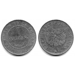 (205) Bolivia. 1997. 1 Boliviano (MBC)