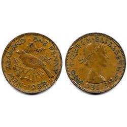 (24.2) Nueva Zelanda. 1958. 1 Penny (MBC)
