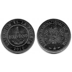 (217) Bolivia. 2010. 1 Boliviano (SC-)