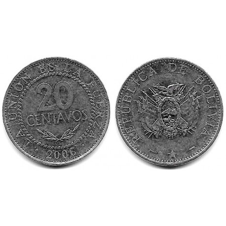 (203) Bolivia. 2006. 20 Centavos (MBC+)