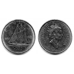 (206) Canadá. 1992. 10 Cents (MBC+)