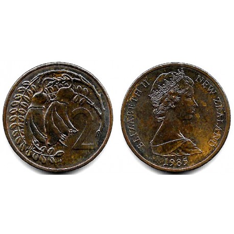 (32.1) Nueva Zelanda. 1985. 2 Cents (EBC+)